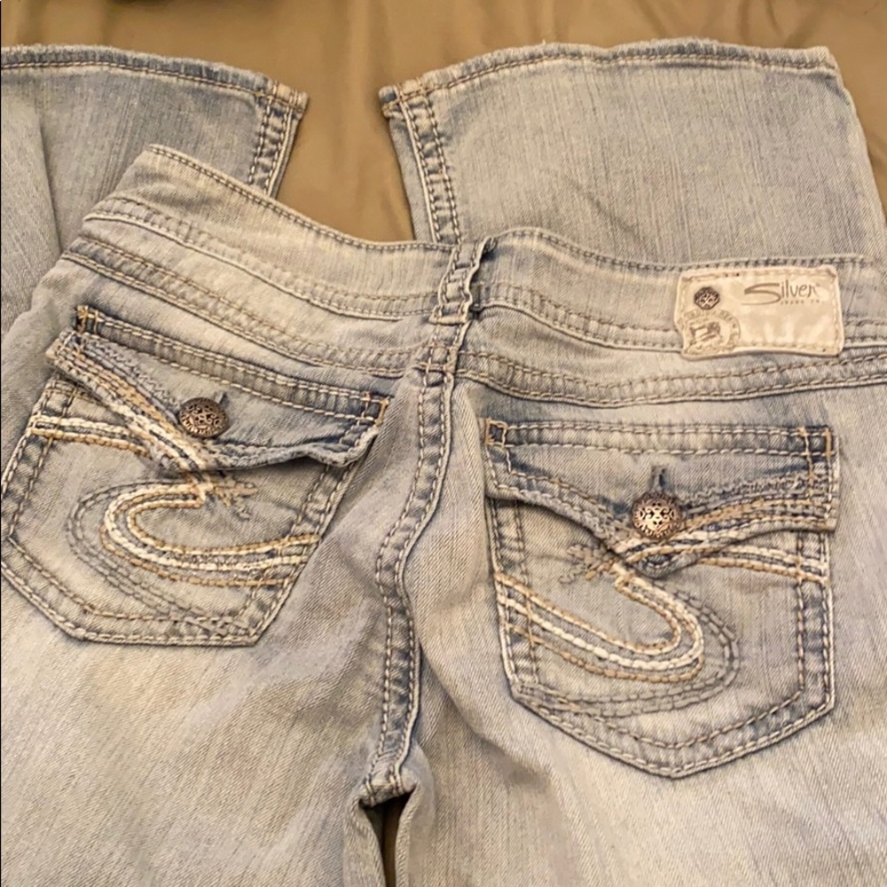 Suki surplus light colored bootcut jeans